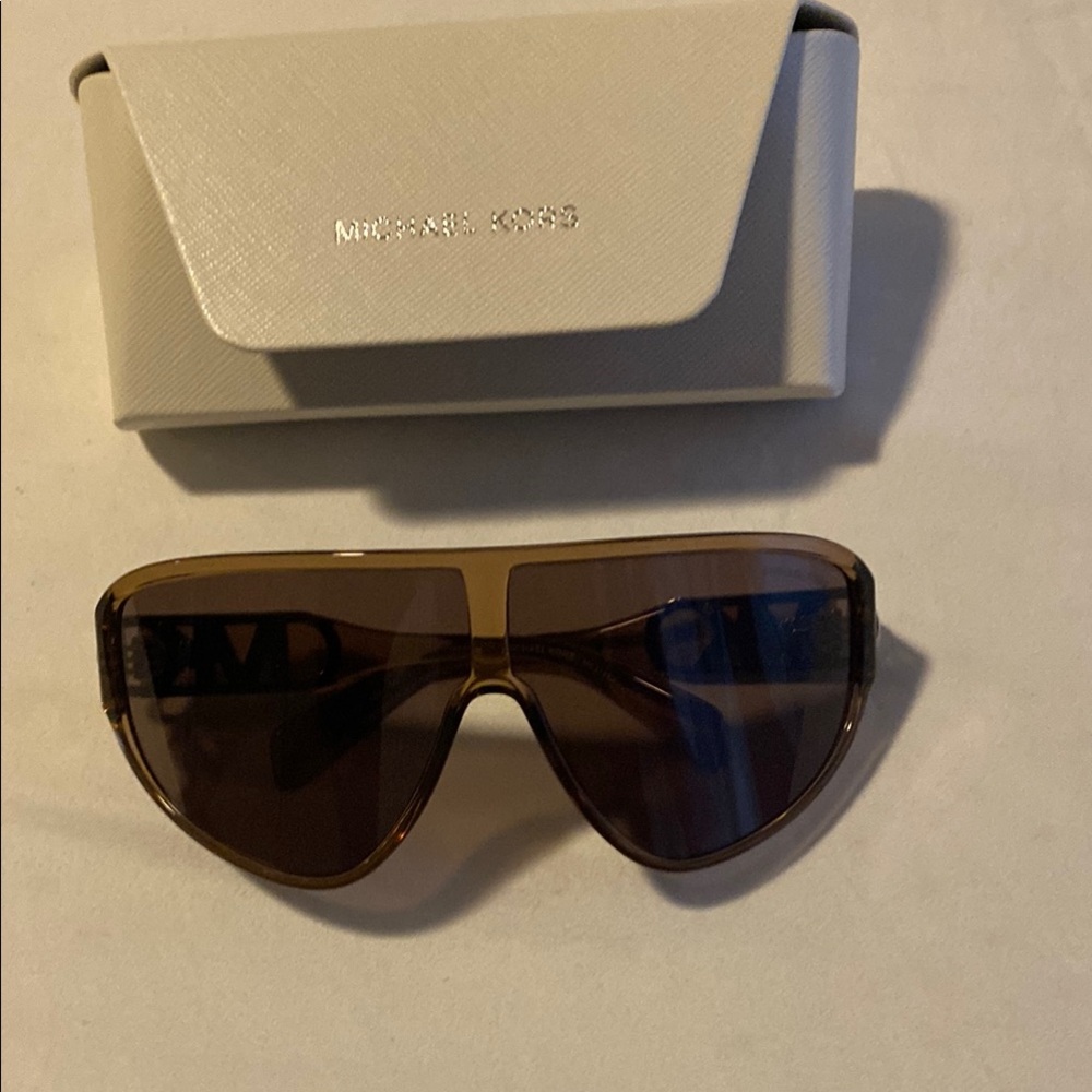 Michael Kors Dark Brown Aviator Sunglasses